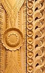 Old Wood Carvings Stock Photo