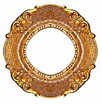 Oval Picture Frame Stock Photo
