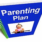 Parenting Plan Book Stock Photo