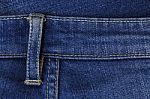 Patterned Blue Jeans Stock Photo