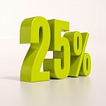 Percentage Sign, 25 Percent Stock Photo