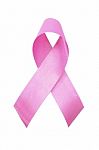 Pink Breast Cancer Ribbon Stock Photo