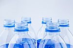 Plastic Water Bottles Stock Photo