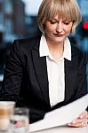 Portrait Of A Business Woman Stock Photo