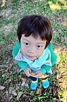 Portrait Of Asian Boy Stock Photo