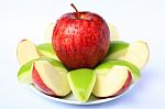 Red & Green Apple Stock Photo