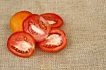 Red Fresh Tomatoes Stock Photo