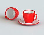 Red Tea Cup Stock Photo