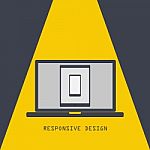 Responsive Design. Technology Laptop Tablet Smartphone Stock Photo