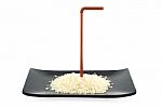  Rice And Straw On Dish Stock Photo