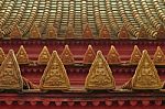 Roof Style Of Buddhist Temple (wat) Stock Photo