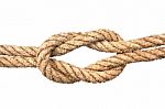 Ropes With A Knot Stock Photo