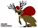 Santa Reindeer Stock Photo
