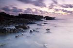 Sea Stone Sky Stock Photo