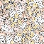 Seamless Pattern Of Flower Illustration Background Stock Photo