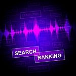 Search Ranking Represents Gathering Data And Analysis Stock Photo