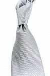 Silver Necktie Stock Photo