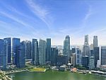 Singapore Business Center Stock Photo