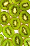 Slices Of Kiwi Fruit Stock Photo