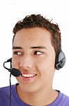 Smiling Man With Headset