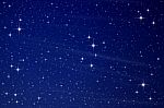Stars In The Night Sky Stock Photo