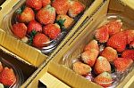 Strawberry Packaging Stock Photo