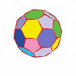 Stylish Soccer Ball Stock Photo