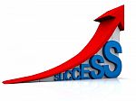 Success And Growing Graph Stock Photo