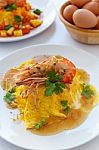 Thai Food Melet With Prawn In Sweet Tamarind Sauce Stock Photo