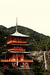 The Pagoda Of Seigantoji And Nachi No Taki Waterfall Stock Photo