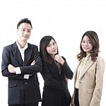 Three Asian Business Stock Photo