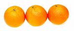 Three Oranges Stock Photo