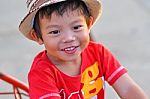 Three Years Old Boy Stock Photo