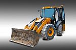Tractor With Clipping Path Stock Photo