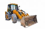 Tractor With Clipping Path Stock Photo