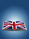 UK Flag On Book Stock Photo