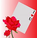 Valentines Day Postcard Stock Photo