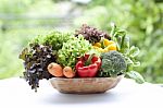 Vegetables In Basket Stock Photo