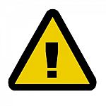 Warning Danger Sign Stock Photo