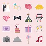 Wedding Icon Stock Photo