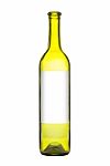 Wine Bottle Isolated On White Stock Photo