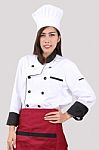 Woman Chef Stock Photo