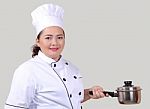 Woman Chef Stock Photo