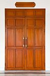 Wooden Door Stock Photo