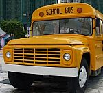 Yellow School Bus Stock Photo