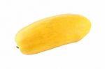 Yellow Whole Papaya Fruit On White Background Stock Photo