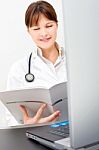 Young Woman Doctor Stock Photo