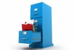 Documents Filing Cabinet Stock Photo