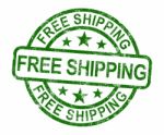 Free Shipping Stamp Stock Photo