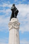 Marques Do Pombal Statue In Lisbon Stock Photo